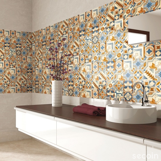 ENCAUSTIC POTTERY TILE MIX GDM 151